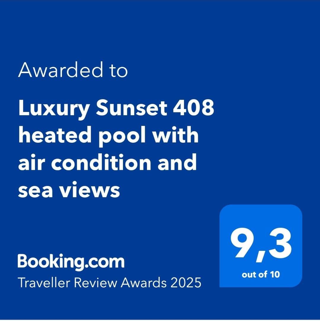 אדחה Luxury Sunset 408 Heated Pool With Air Condition And Sea Views מראה חיצוני תמונה
